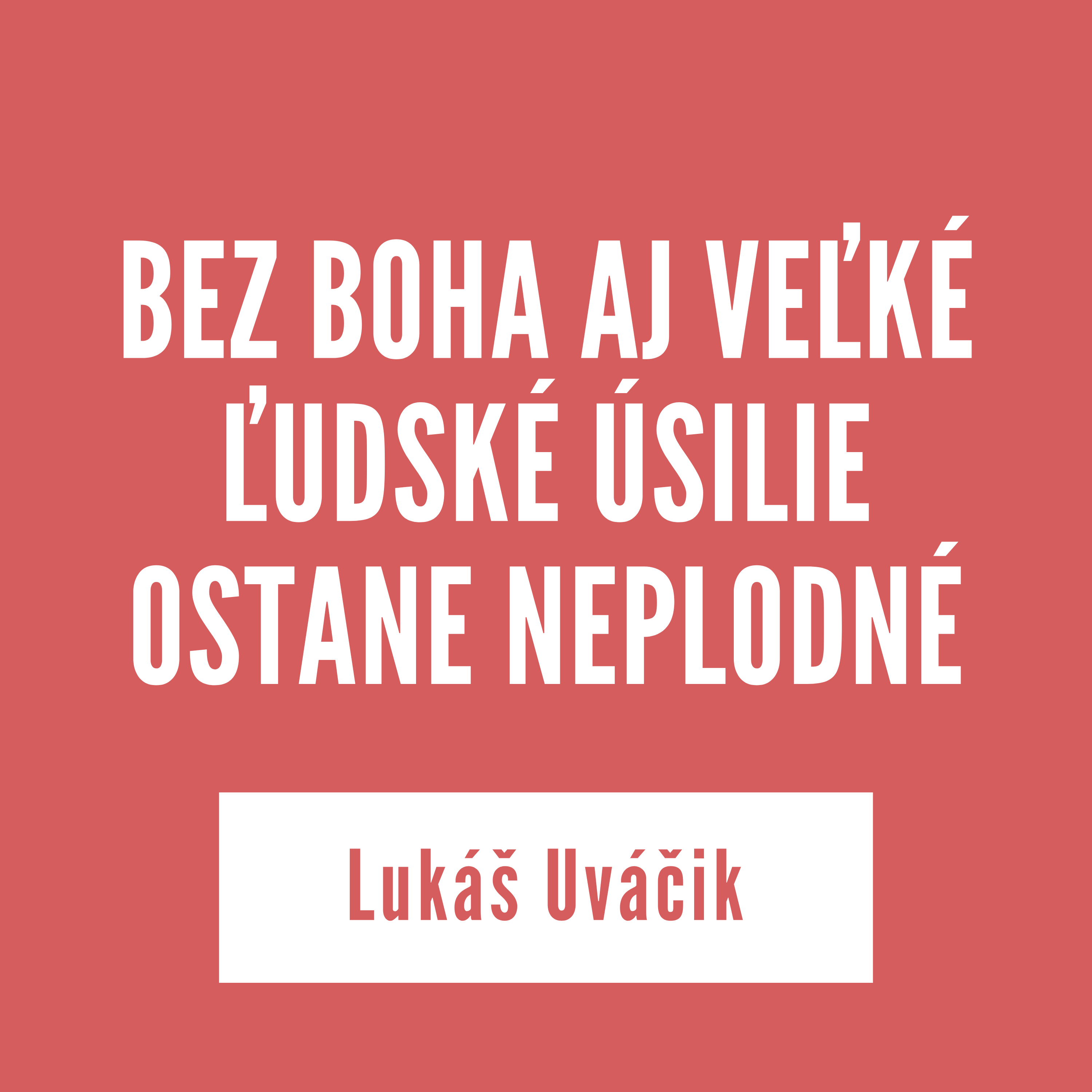 BEZ BOHA AJ VEĽKÉ ĽUDSKÉ ÚSILIE OSTANE NEPLODNÉ | 16. júla 2026 episode artwork