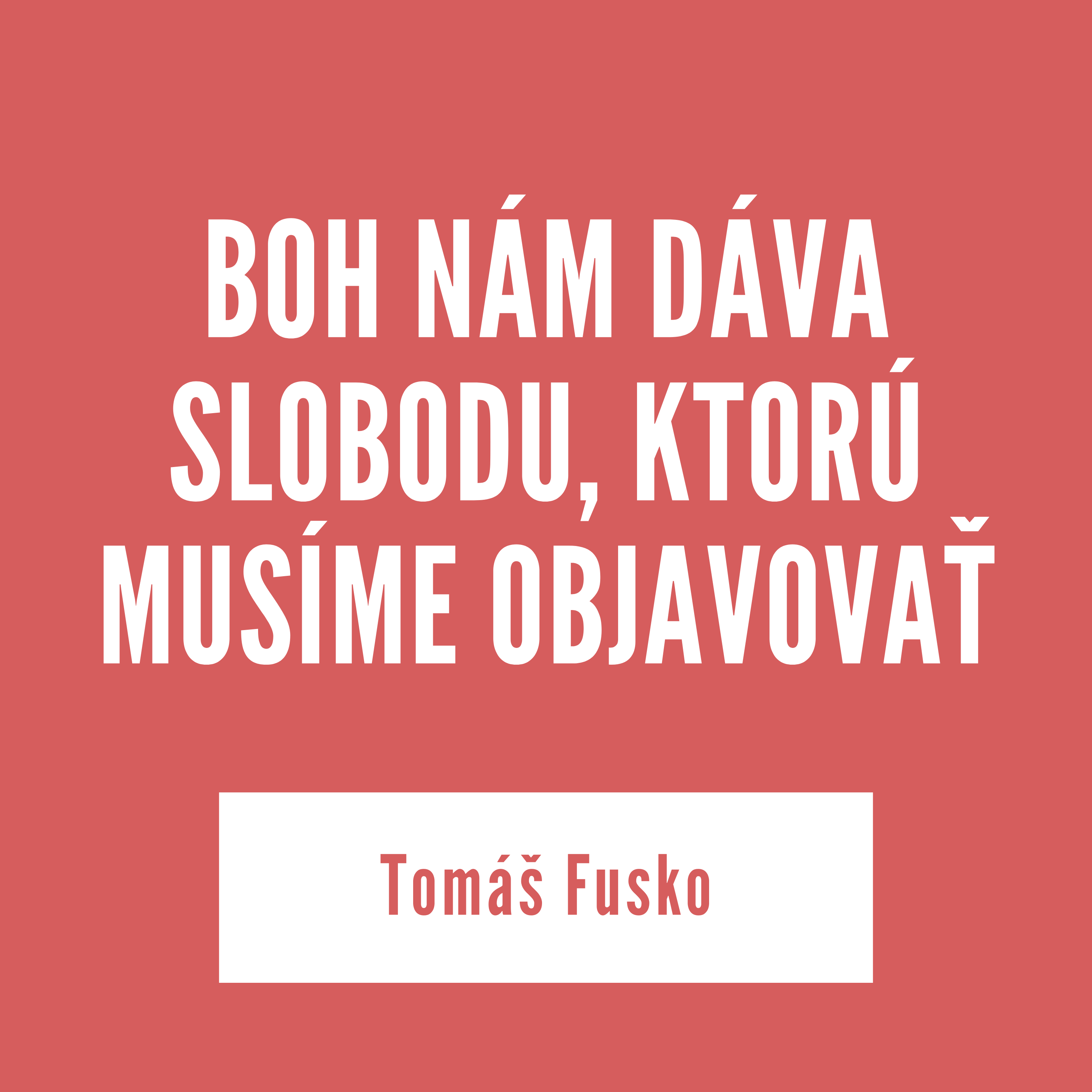 BOH NÁM DÁVA SLOBODU, KTORÚ MUSÍME OBJAVOVAŤ | 07. augusta 2025 episode artwork
