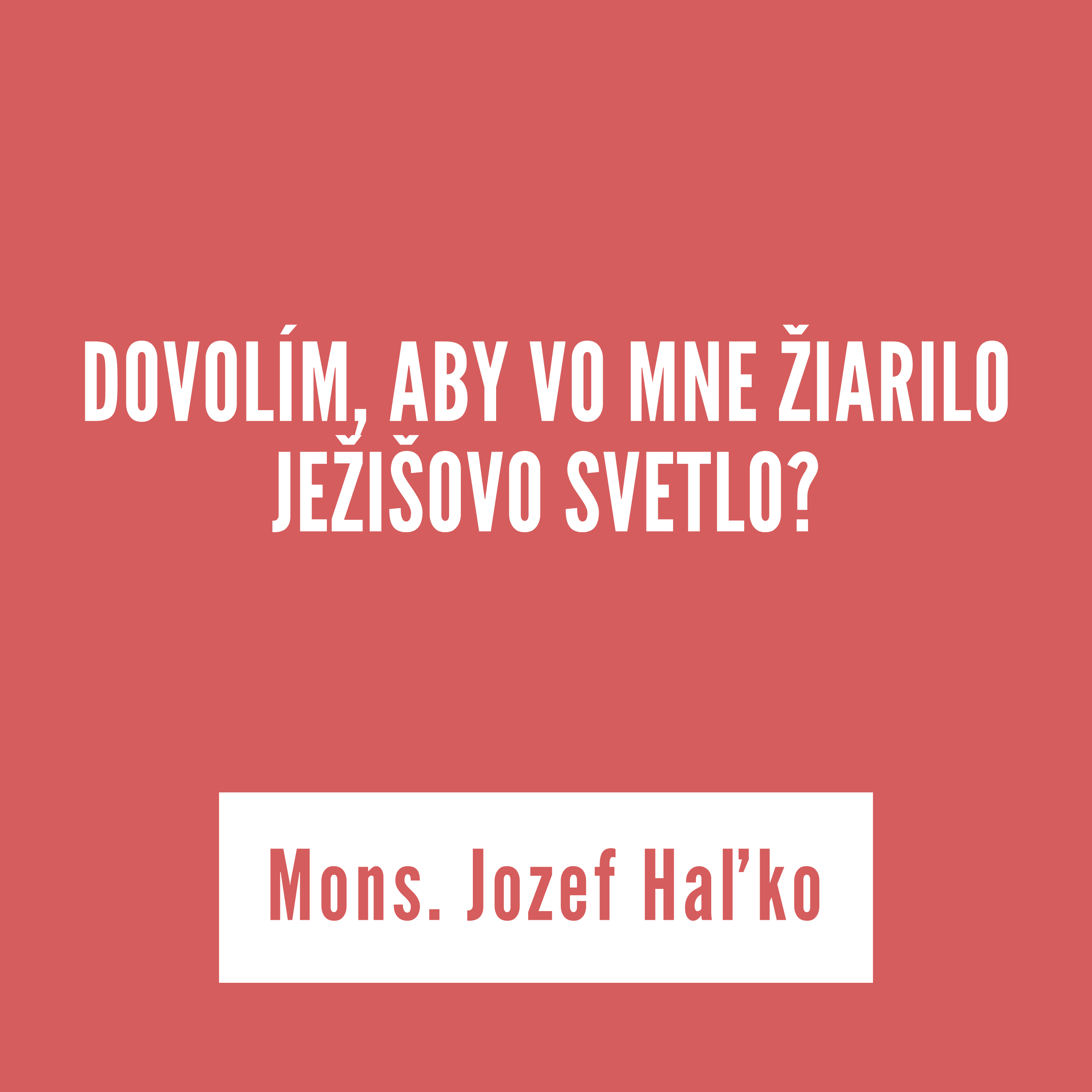 DOVOLÍM, ABY VO MNE ŽIARILO JEŽIŠOVO SVETLO? | 31. októbra 2025 episode artwork