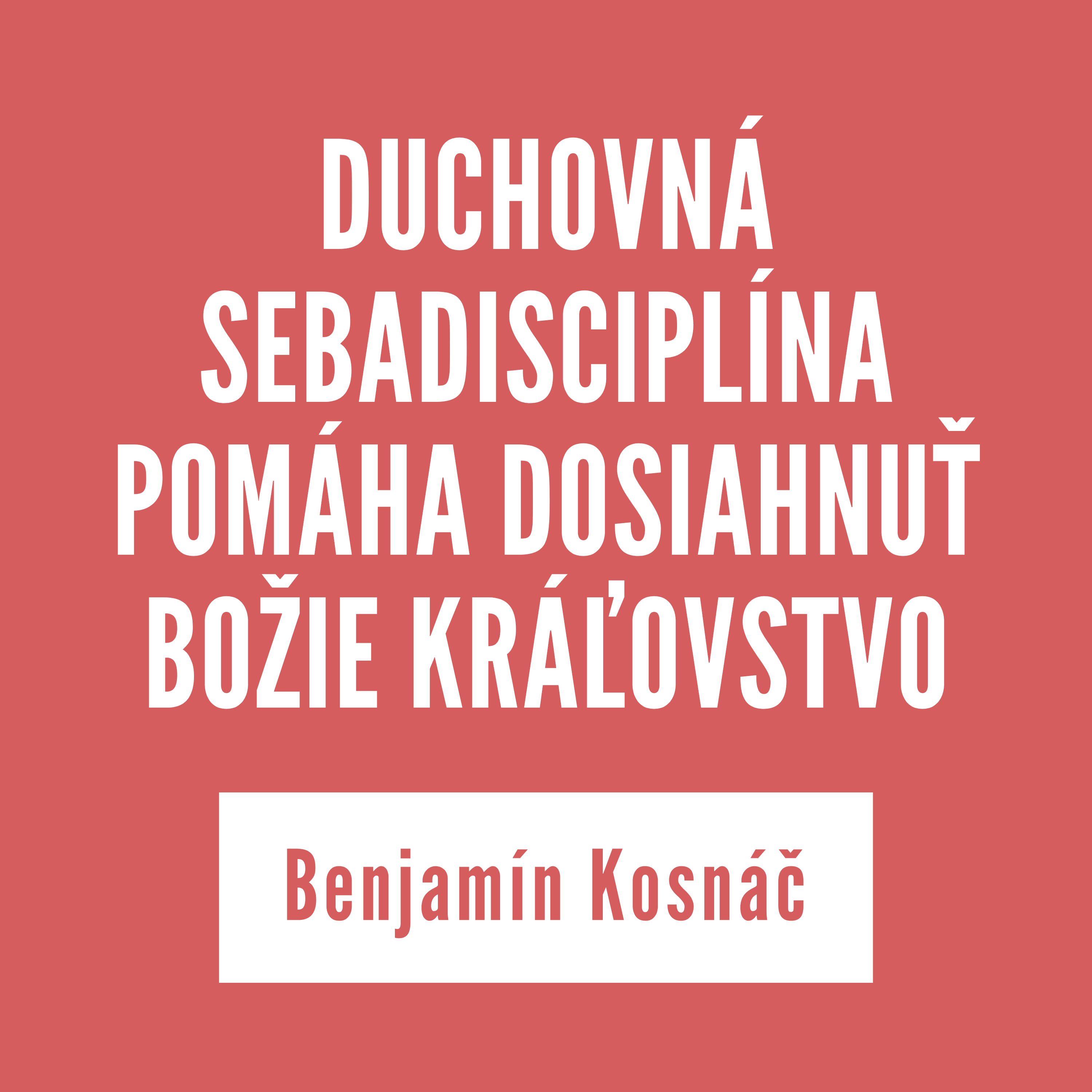 DUCHOVNÁ SEBADISCIPLÍNA POMÁHA DOSIAHNUŤ BOŽIE KRÁĽOVSTVO | 11. decembra 2025 episode artwork