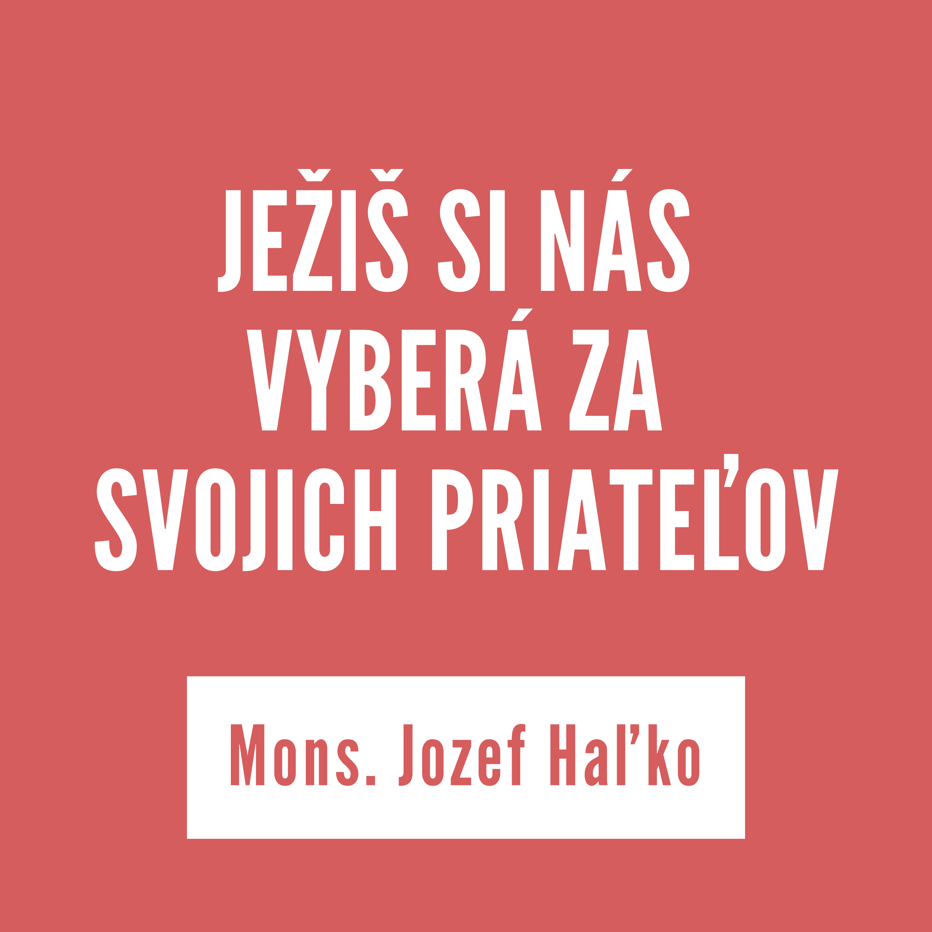 JEŽIŠ SI NÁS VYBERÁ ZA SVOJICH PRIATEĽOV | 08. mája 2026 episode artwork