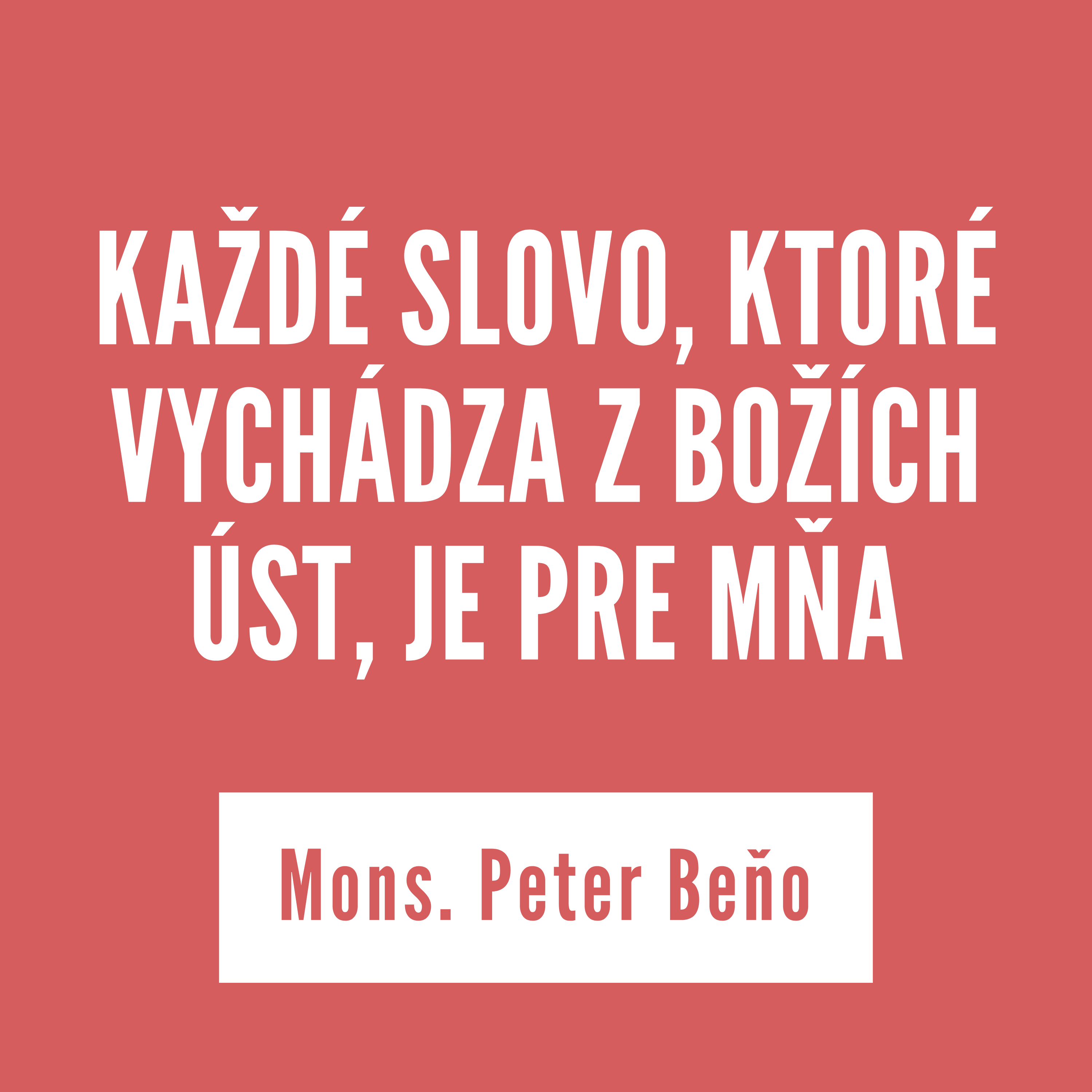 KAŽDÉ SLOVO, KTORÉ VYCHÁDZA Z BOŽÍCH ÚST, JE PRE MŇA | 06. marca 2026 episode artwork
