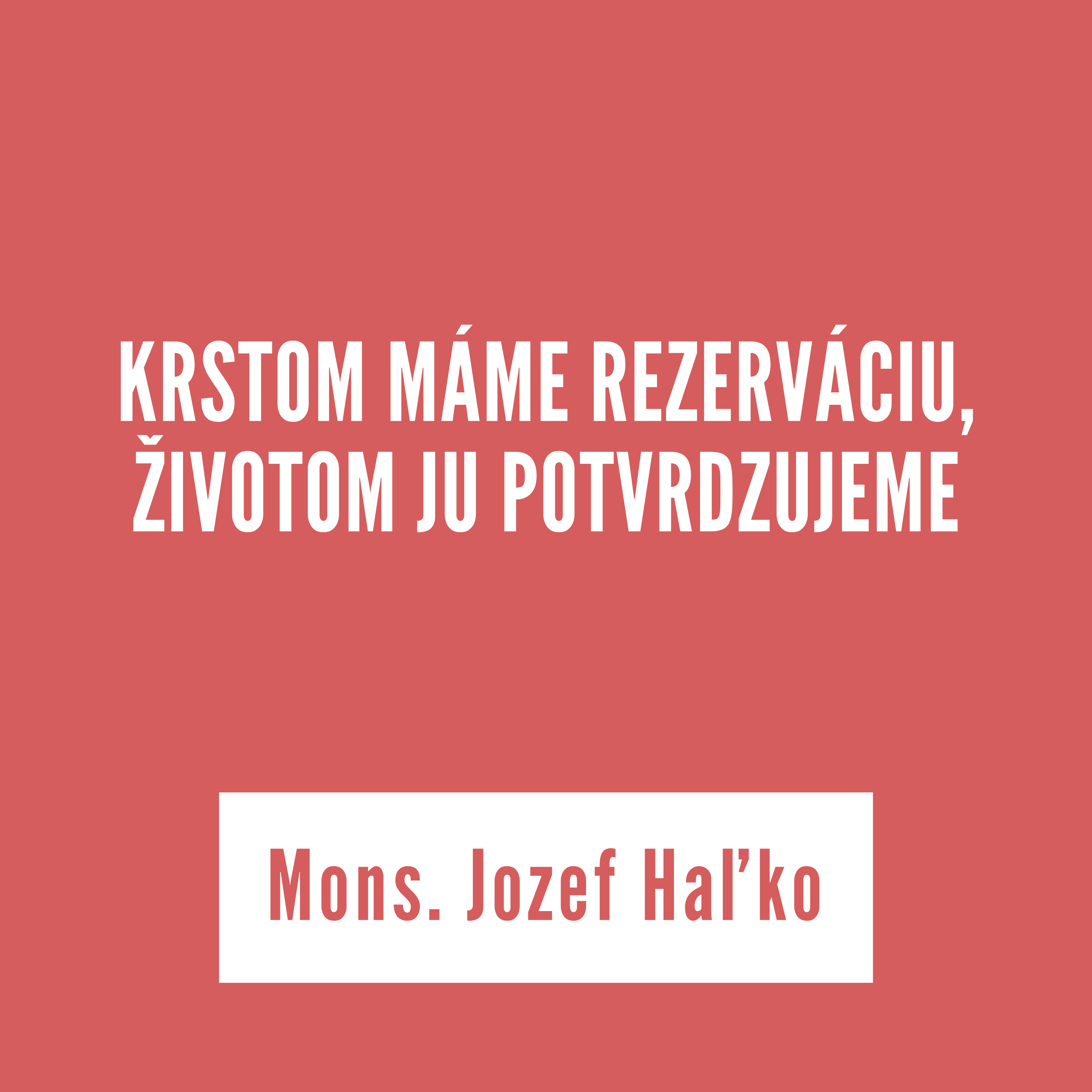 KRSTOM MÁME REZERVÁCIU, ŽIVOTOM JU POTVRDZUJEME | 7. novembra 2025 episode artwork