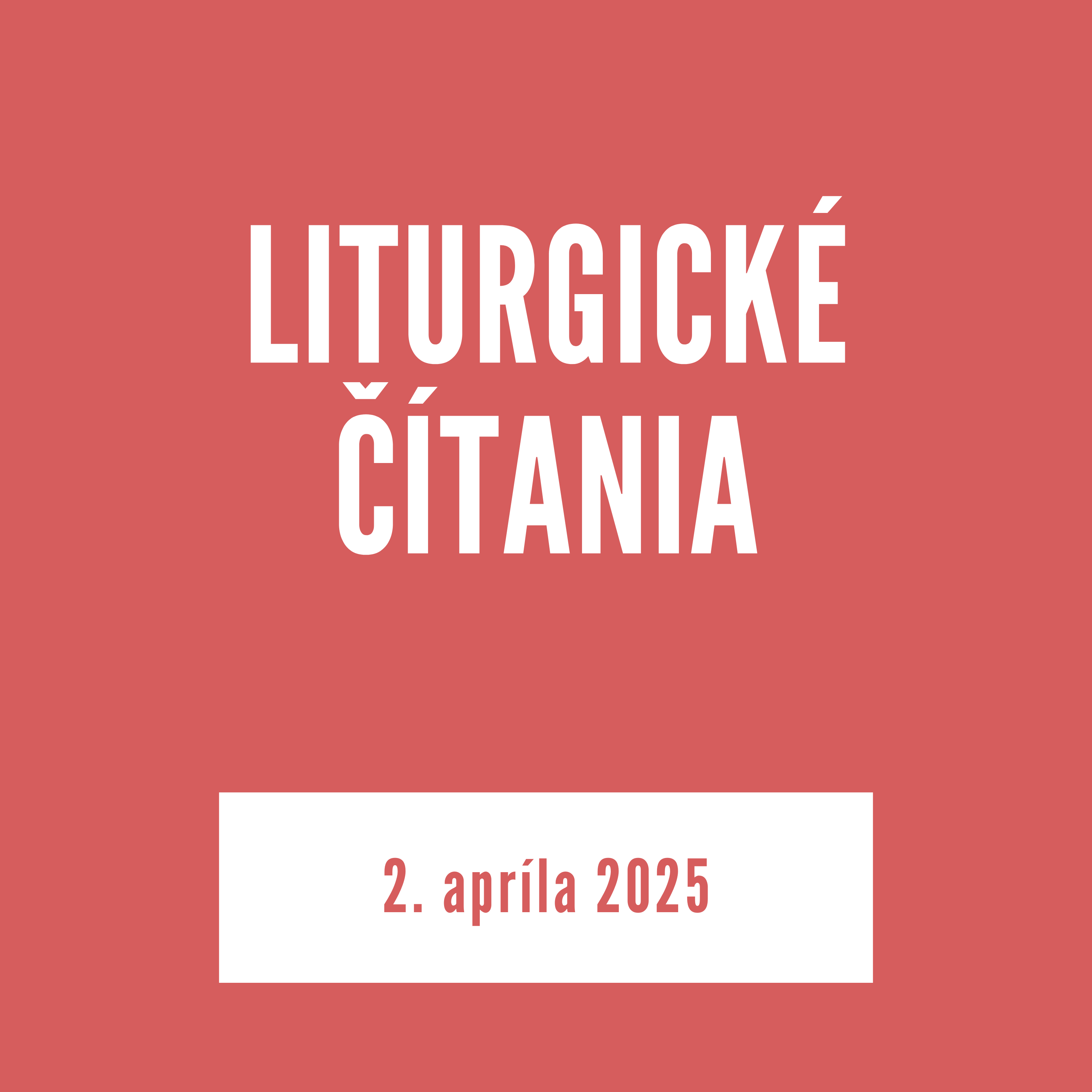 LITURGICKÉ ČÍTANIA | 2. apríla 2025 episode artwork