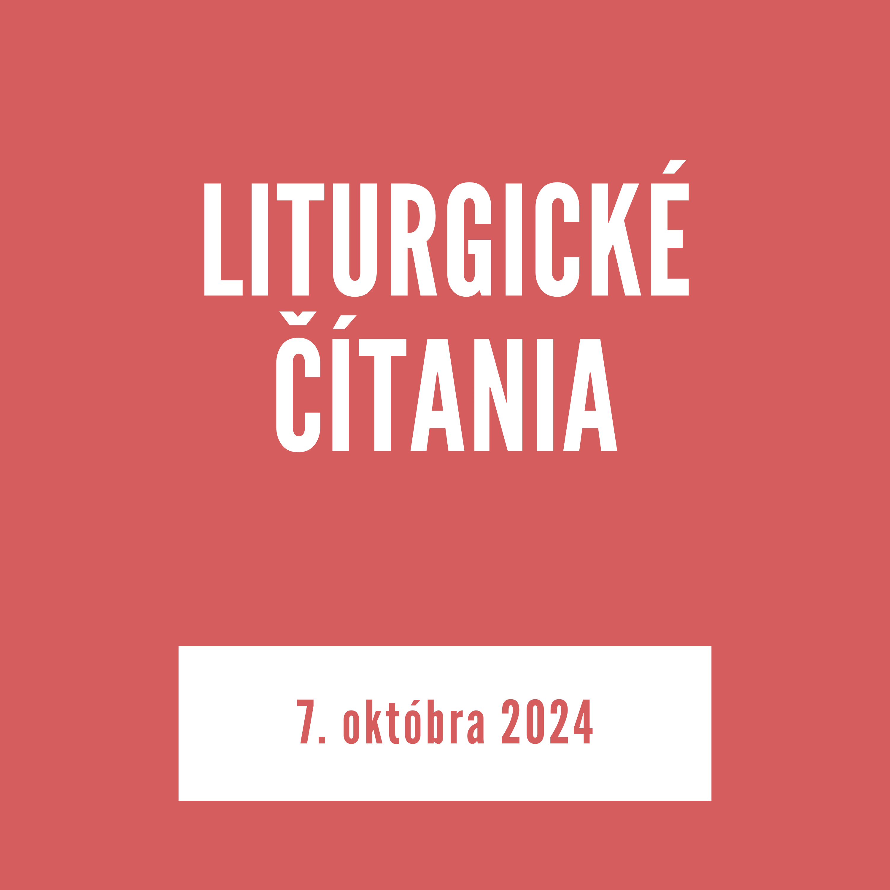 LITURGICKÉ ČÍTANIA | 7. októbra 2024 episode artwork