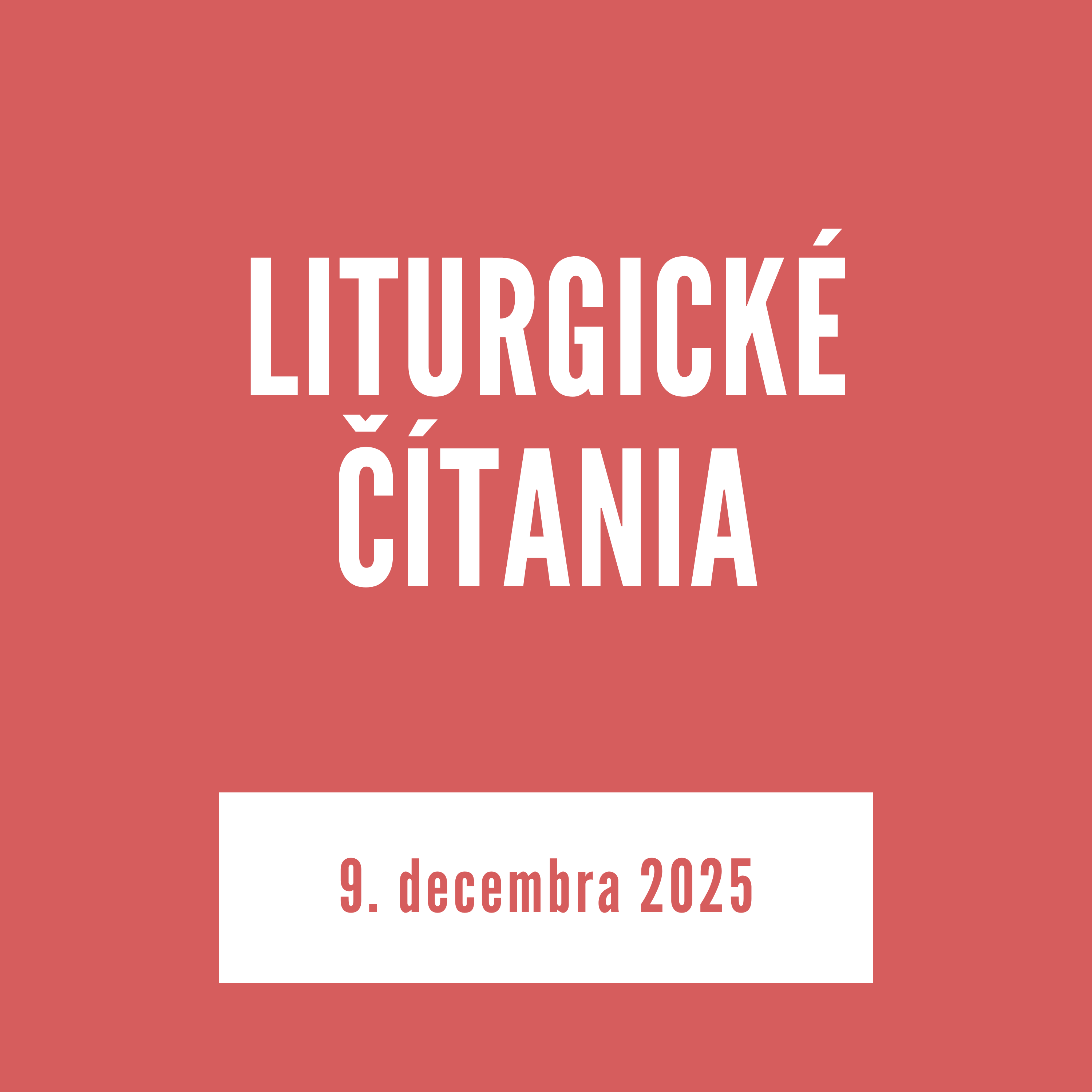 LITURGICKÉ ČÍTANIA | 9. decembra 2025 episode artwork