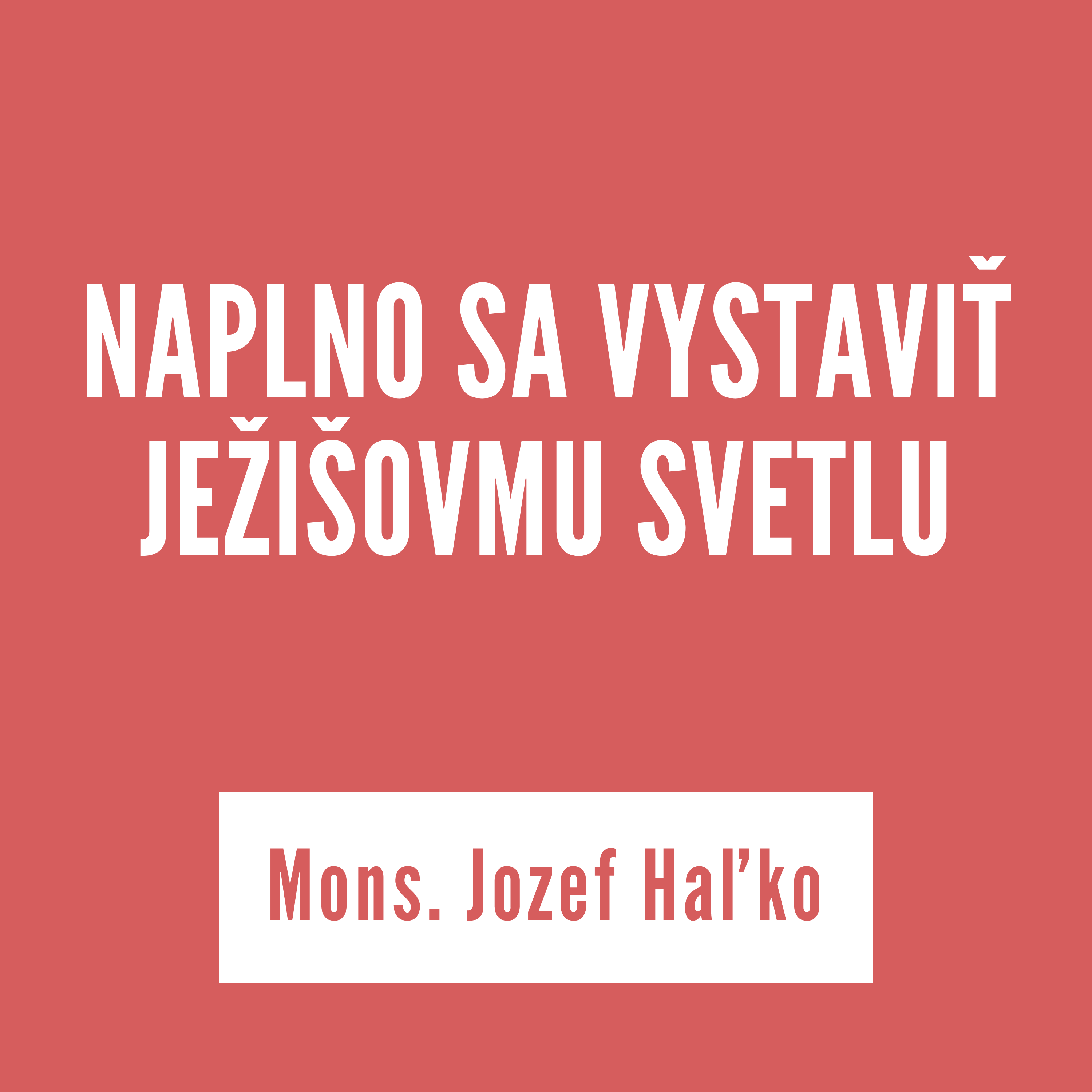 NAPLNO SA VYSTAVIŤ JEŽIŠOVMU SVETLU | Mons. Jozef Haľko episode artwork