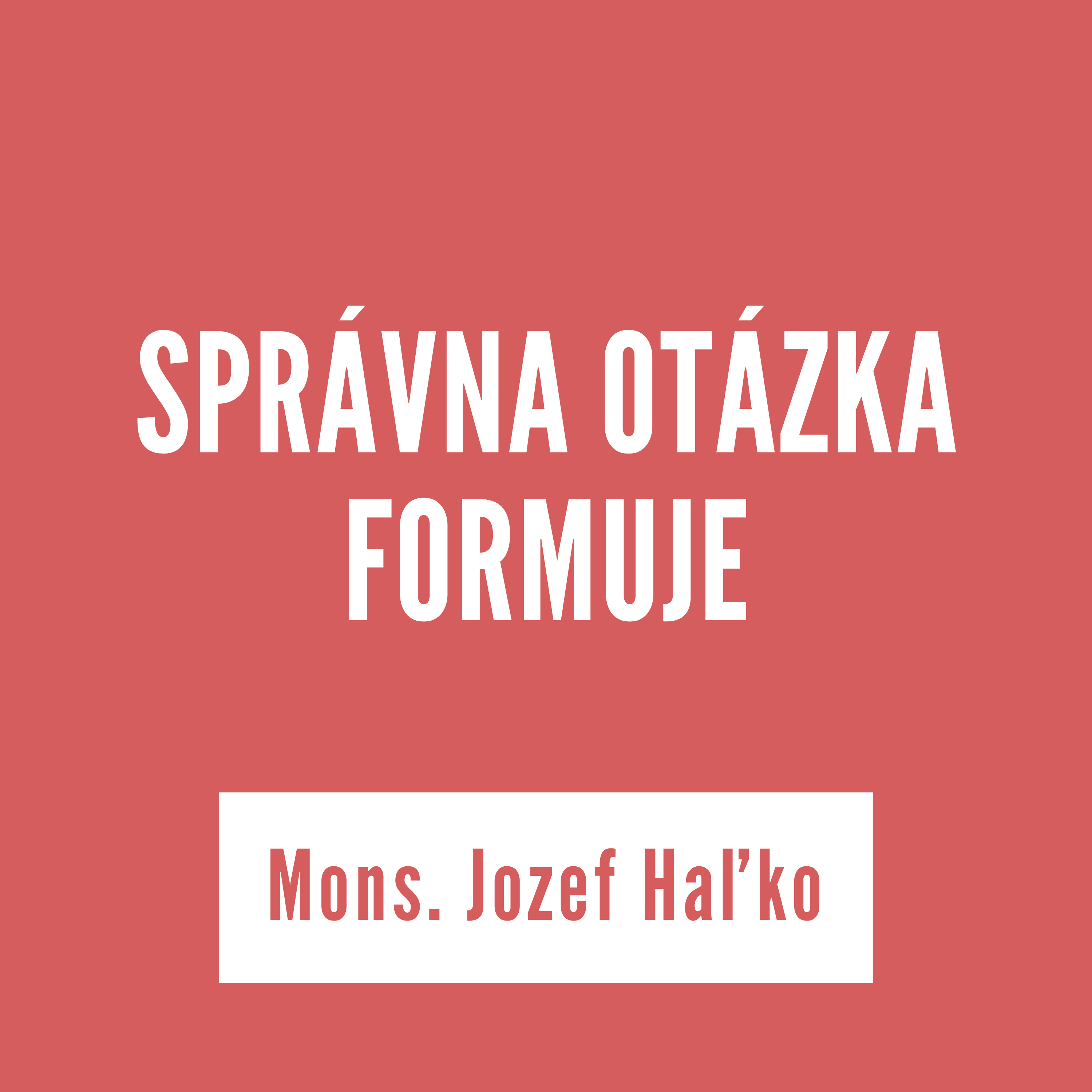 SPRÁVNA OTÁZKA FORMUJE | 13. marca 2026 episode artwork