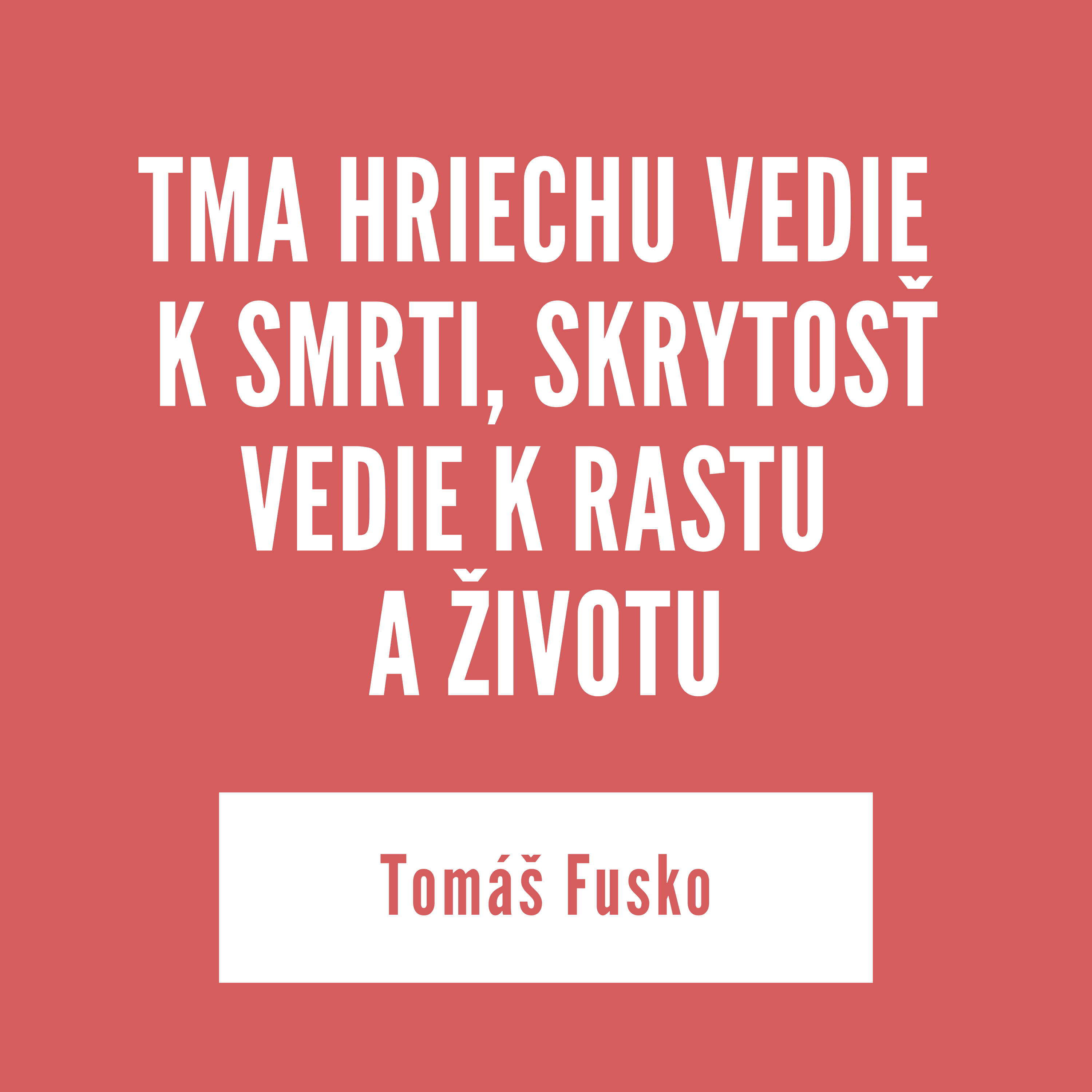 TMA HRIECHU VEDIE K SMRTI, SKRYTOSŤ VEDIE K RASTU A ŽIVOTU | 30. januára 2026 episode artwork