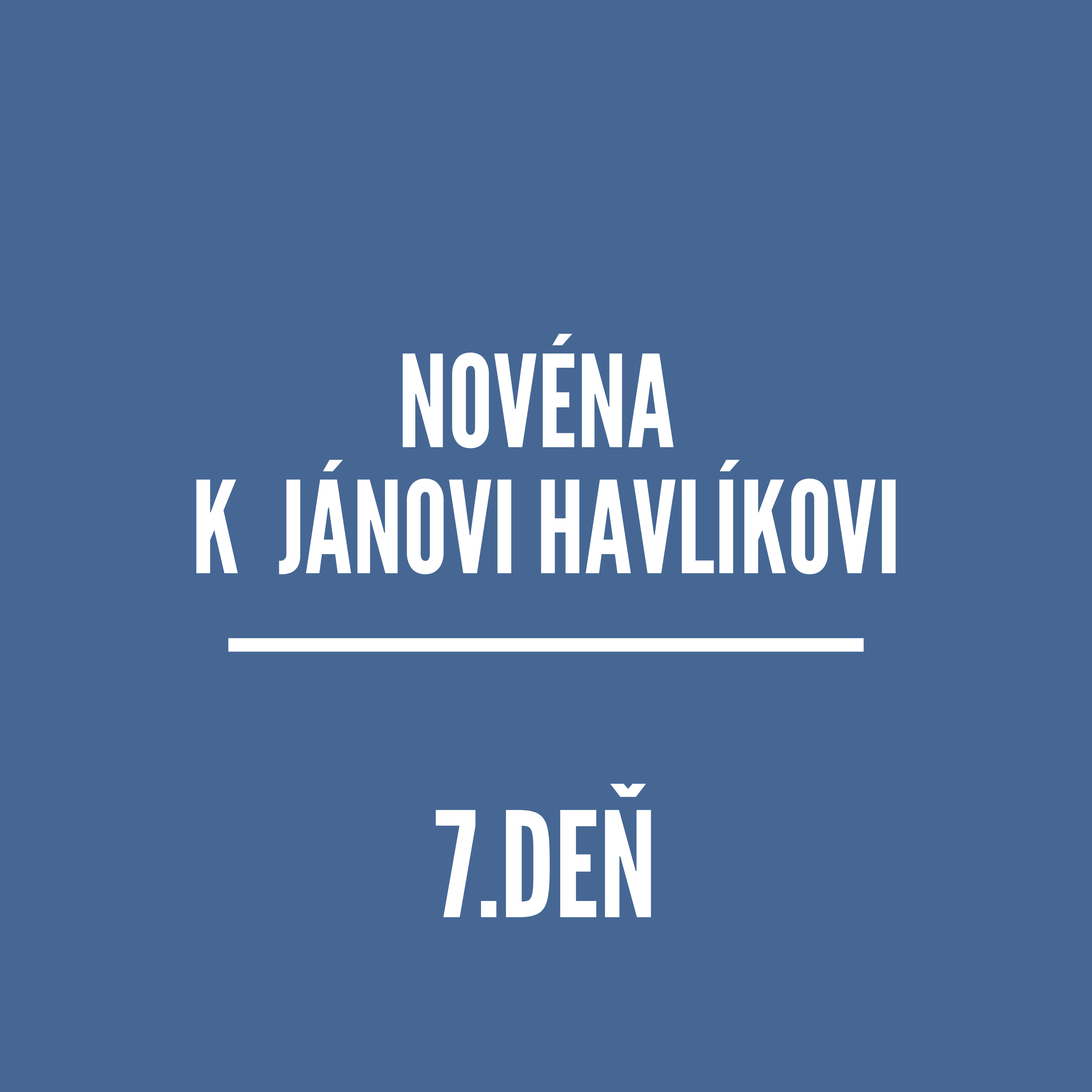 NOVÉNY | NOVÉNA K JÁNOVI HAVlÍKOVI 7