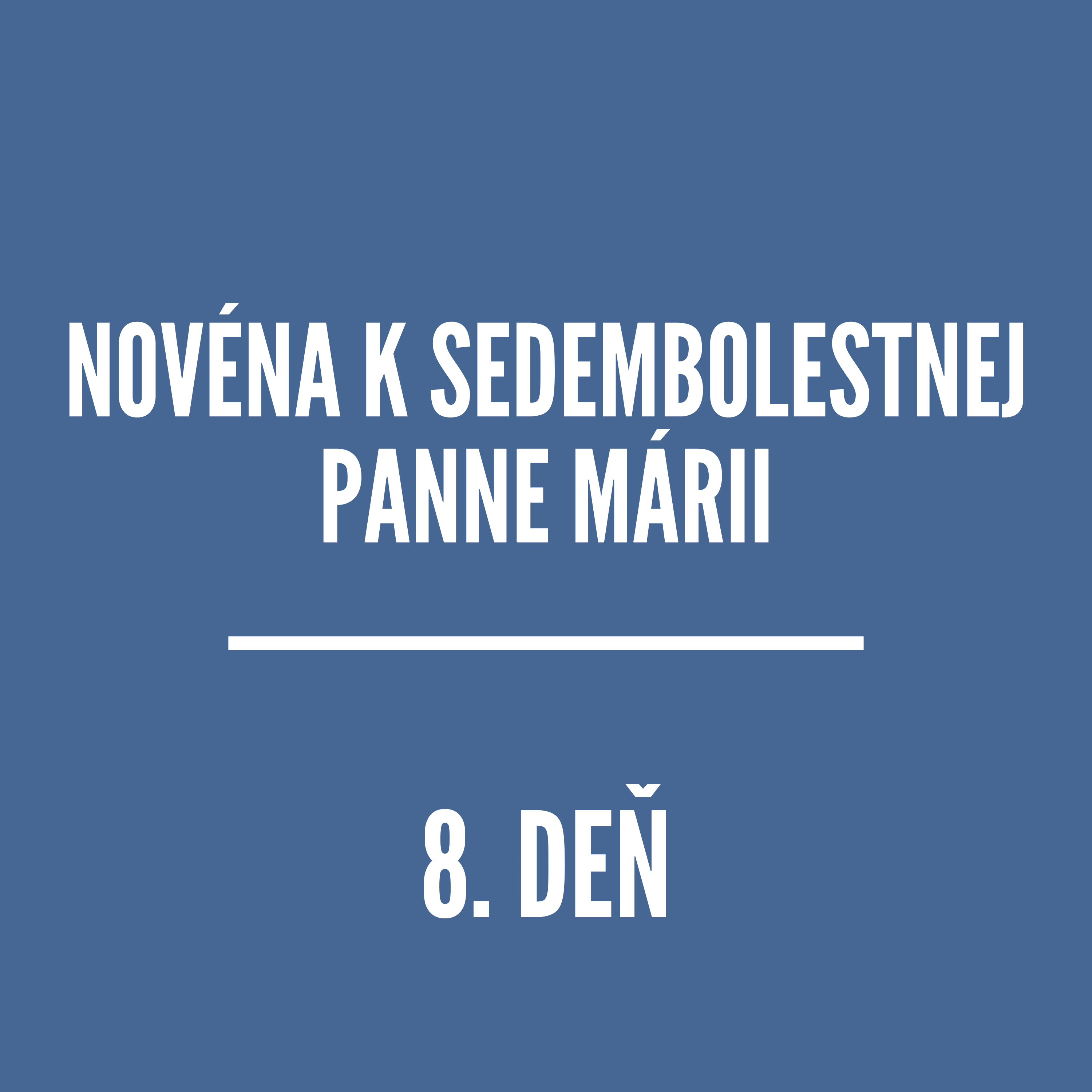 NOVÉNY | Novéna k Sedembolestnej Panne Márii 8