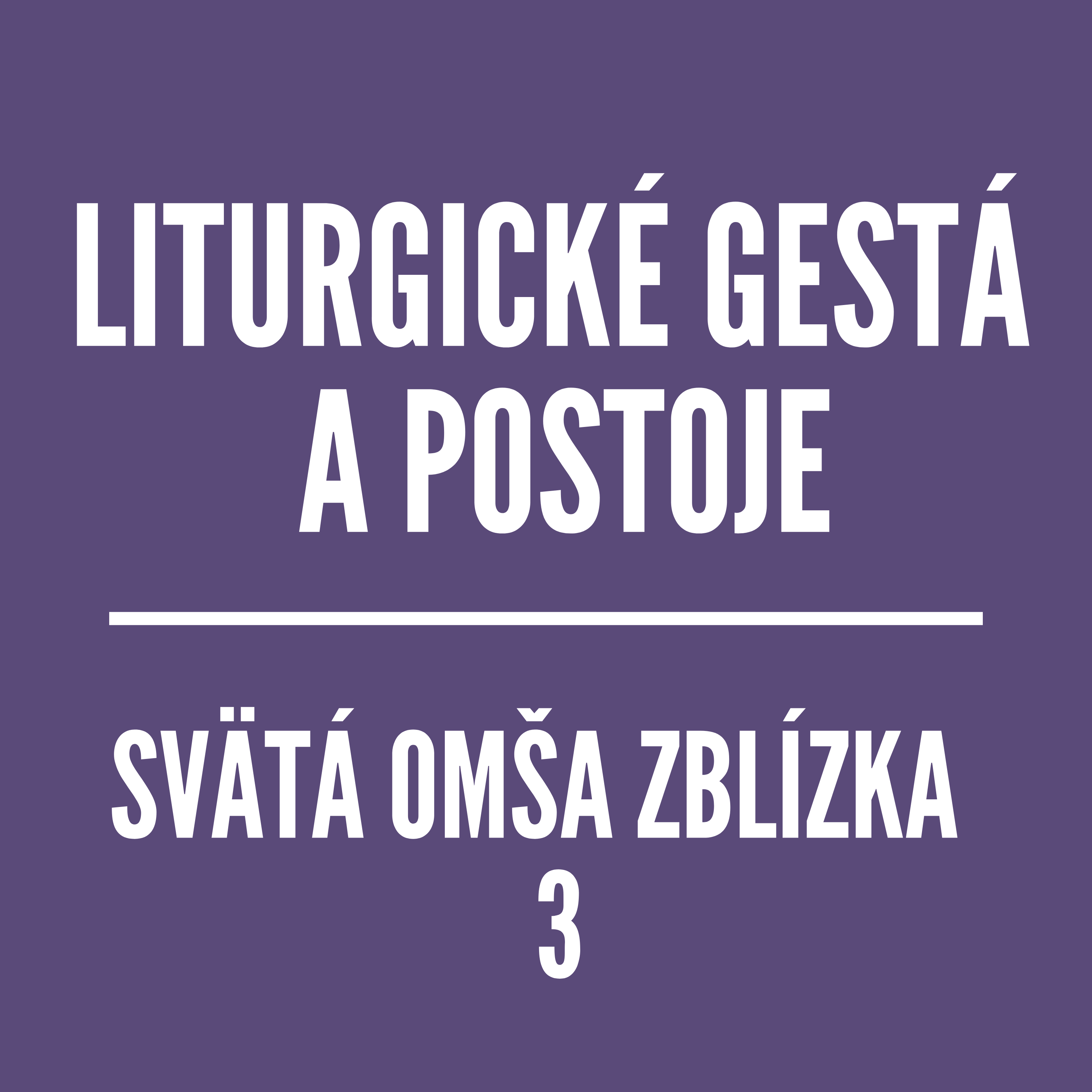 LITURGICKÉ GESTÁ A POSTOJE | SVÄTÁ OMŠA ZBLÍZKA 3