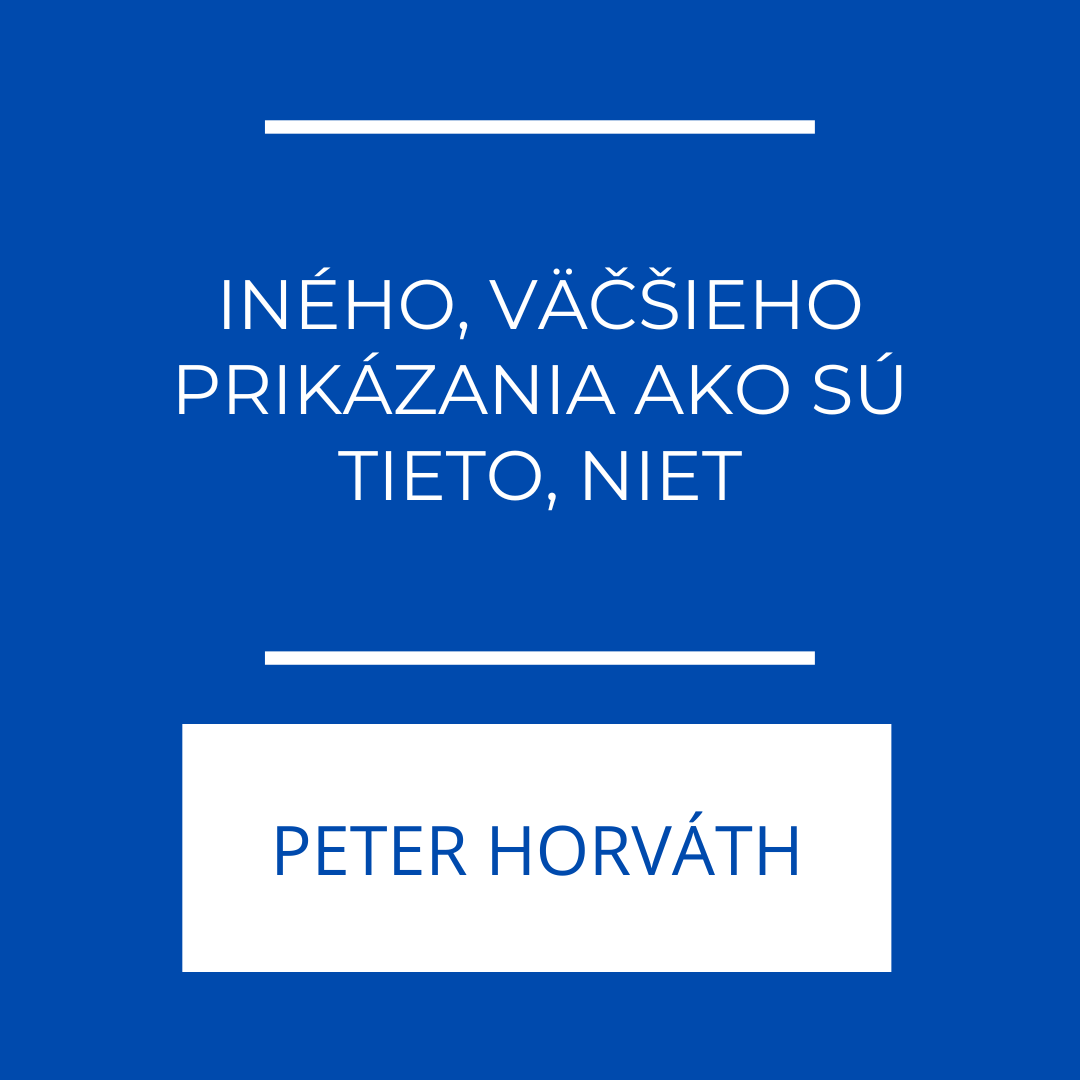 Iného, väčšieho prikázania ako sú tieto, niet. | EFFETA episode artwork