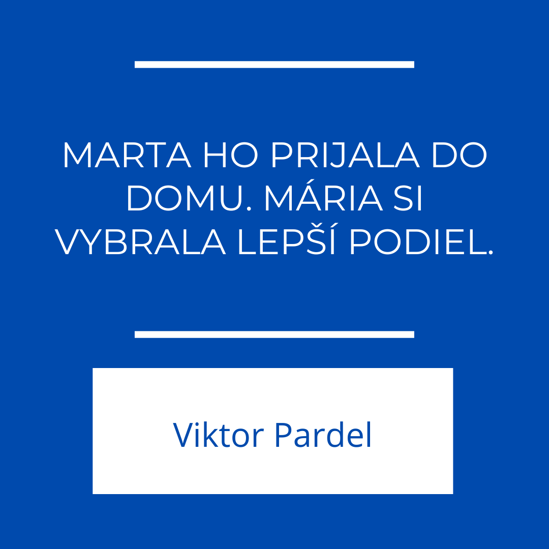 Marta ho prijala do domu. Mária si vybrala lepší podiel. | EFFETA episode artwork