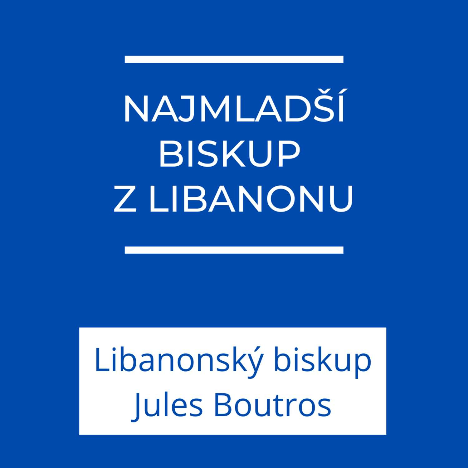 NAJMLADŠÍ BISKUP Z LIBANONU | Jeden na jedného episode artwork