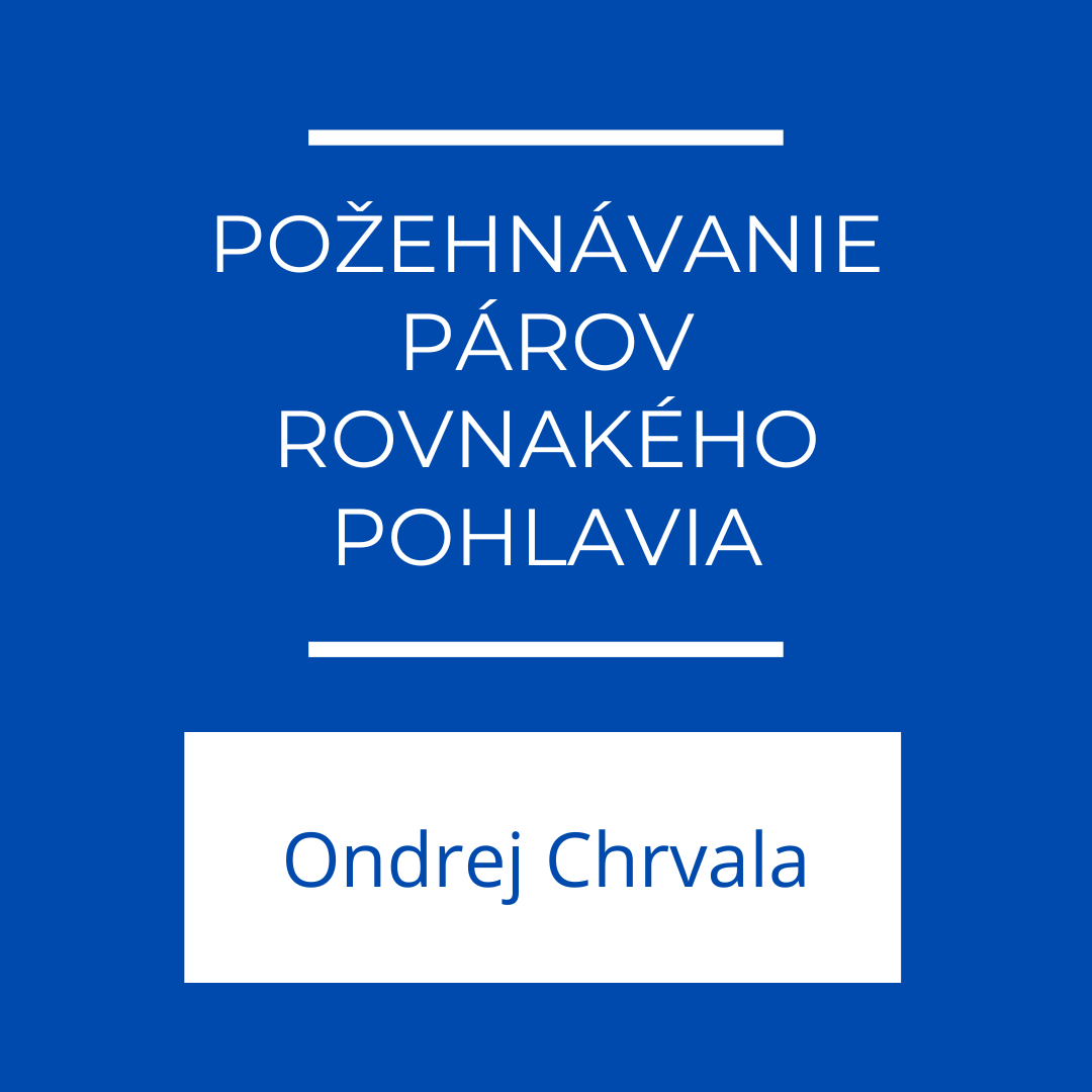 POŽEHNÁVANIE PÁROV ROVNAKÉHO POHLAVIA | Jeden na jedného episode artwork
