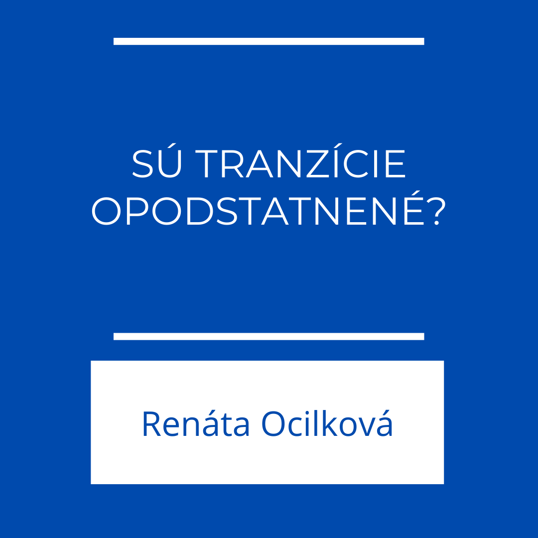 SÚ TRANZÍCIE OPODSTATNENÉ? | Jeden na jedného episode artwork