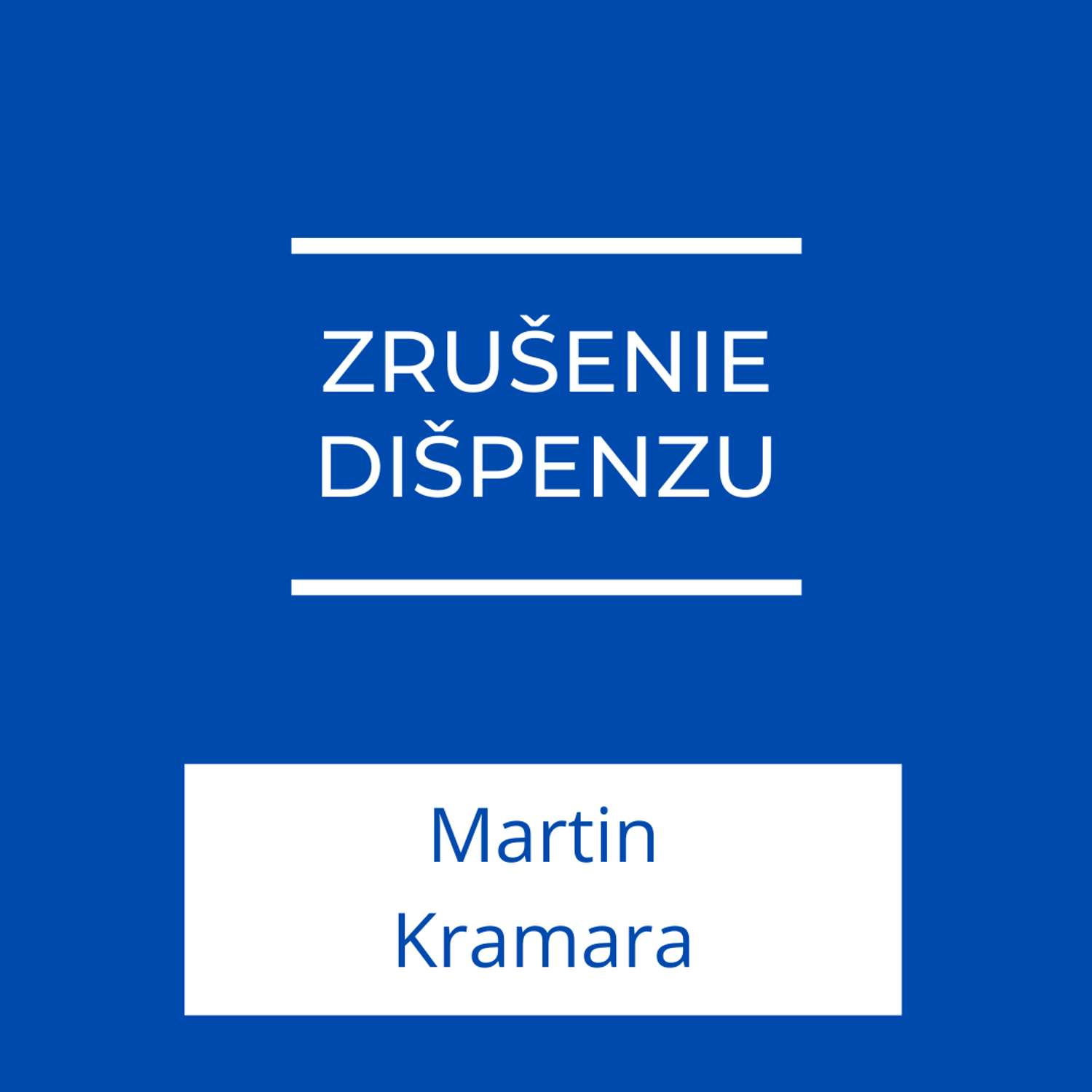 Zrušenie dišpenzu | Jeden na jedného episode artwork